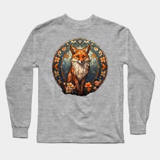 Foxy Stained Glass Long Sleeve T-Shirt